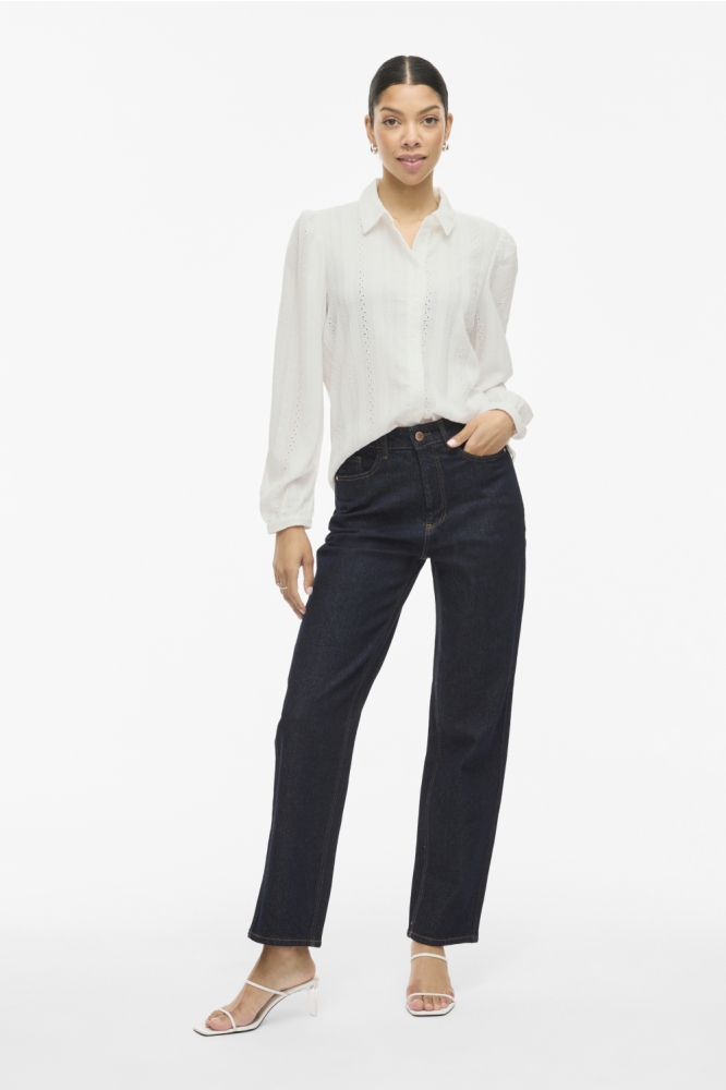VIZANIA L/S SHIRT - NOOS 14107476 CLOUD DANCER
